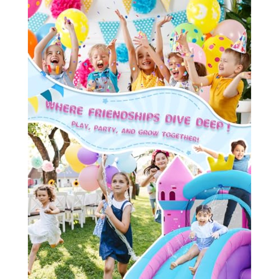 زحليقة مائية قابلة للنفخ للأطف - مراجعة Kids Outdoor Bounce House وسعره