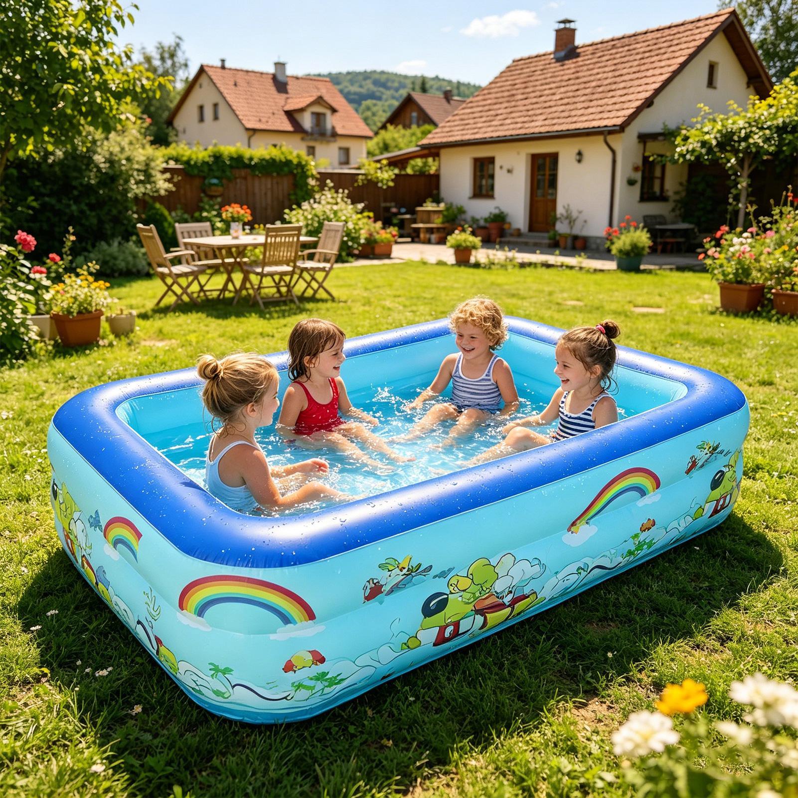 حوض سباحة قابل للنفخ كبير للعا - مراجعة Kids Outdoor Frame وسعره