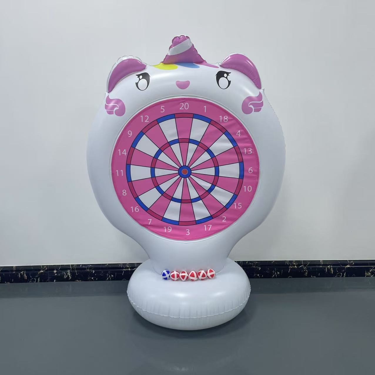 نفخ يونيكورن رمي لعبة الهدف لز - مراجعة Kids Outdoor Inflatable وسعره