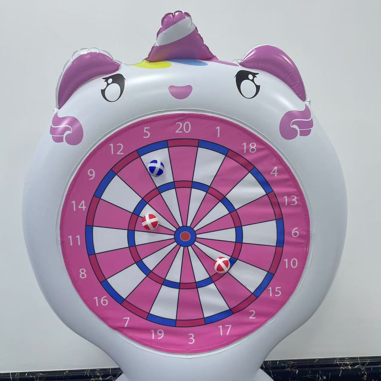 نفخ يونيكورن رمي لعبة الهدف لز - مراجعة Kids Outdoor Inflatable وسعره