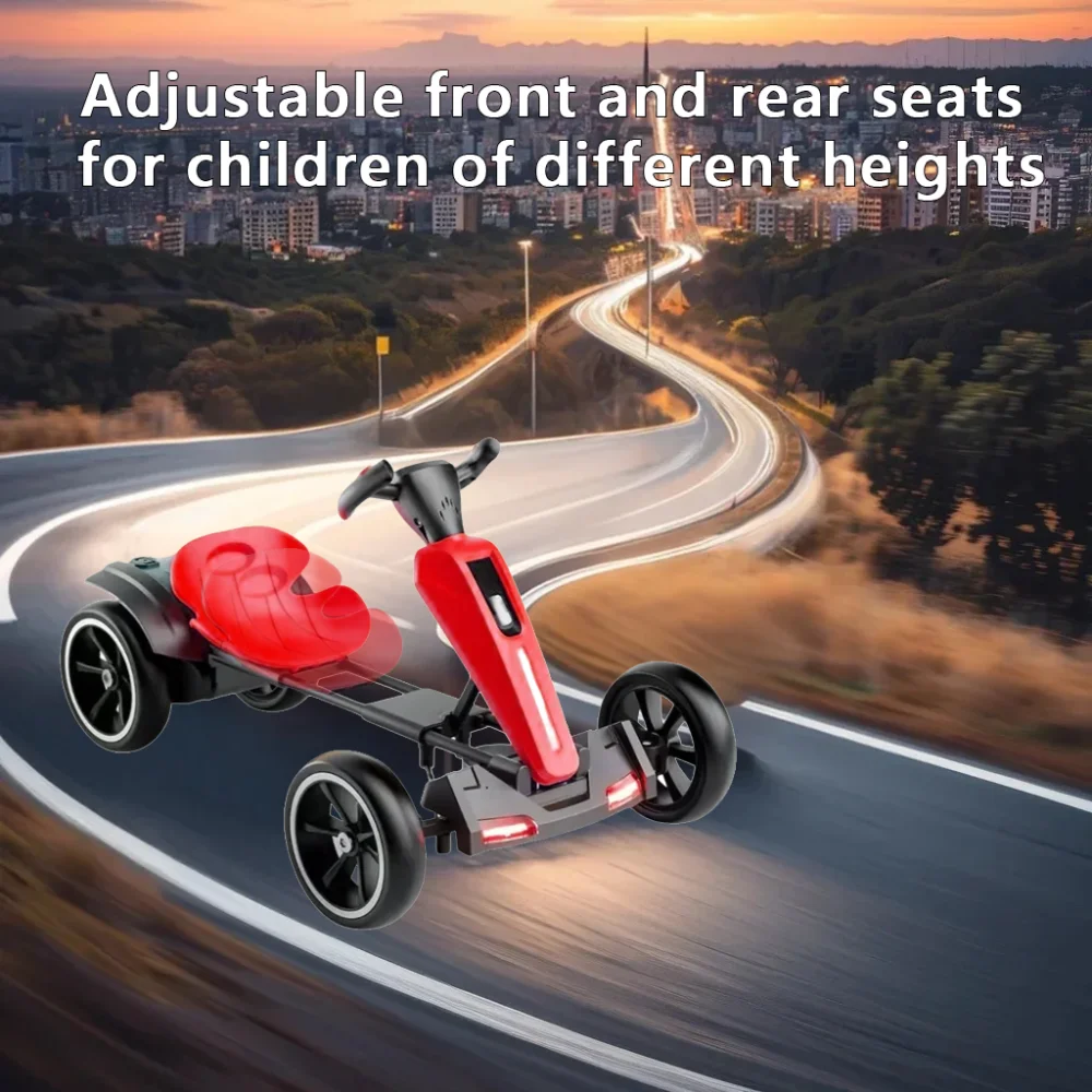 عربة أطفال كهربائية بدواسة 12  - مراجعة Go Kart Pedal Kids وسعره